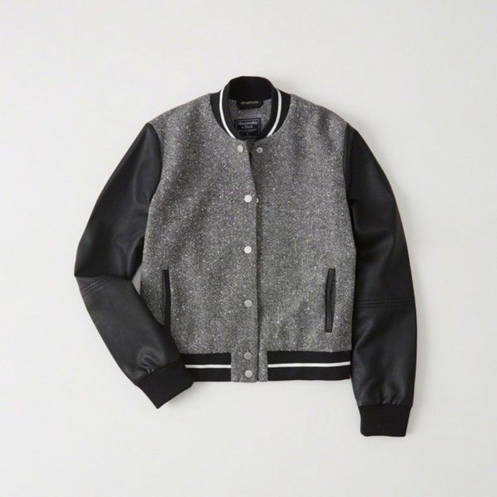 NWT Abercrombie & Fitch Womens Varsity Jacket Size S